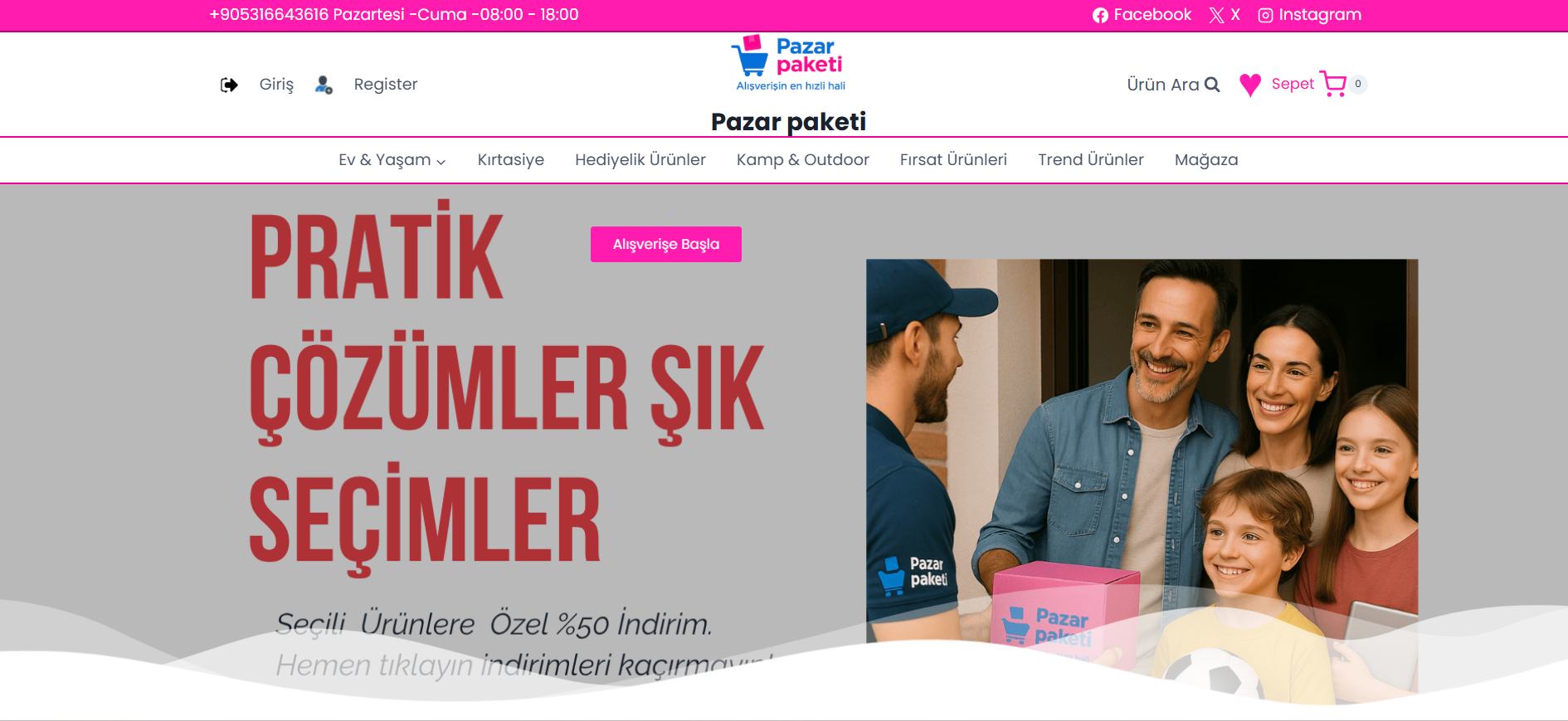 PazarPaketi E-Ticaret Platformu